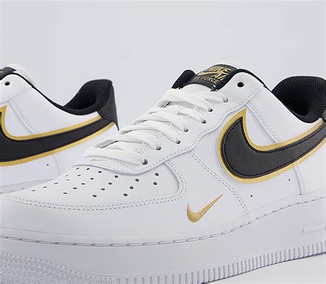 nike air force 1 weiß schwarz gold|nike air force 1 herren.